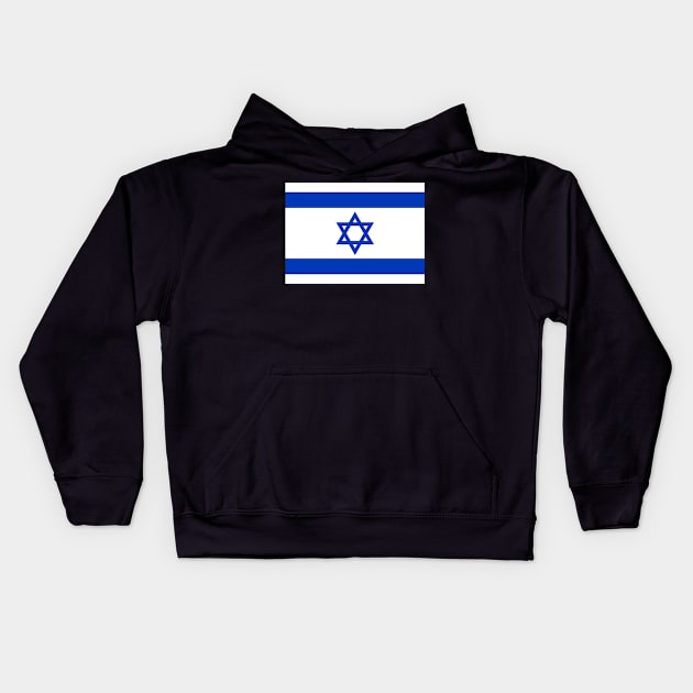 Israel flag Kids Hoodie by Designzz